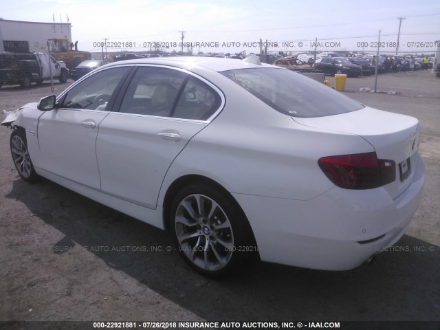 WBA5B1C51GG130560 - 2016 BMW 535 I WHITE photo 3