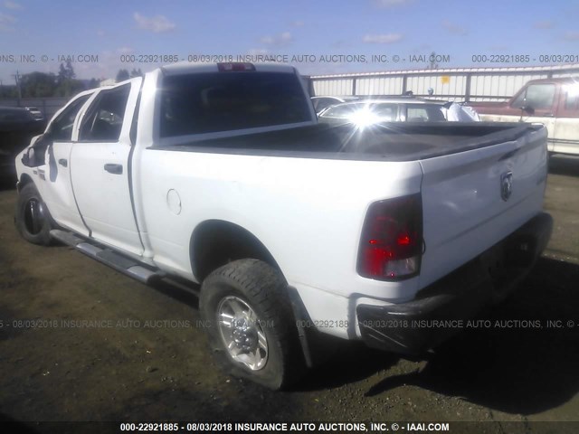 3C6TD5CT6CG168110 - 2012 DODGE RAM 2500 ST WHITE photo 3