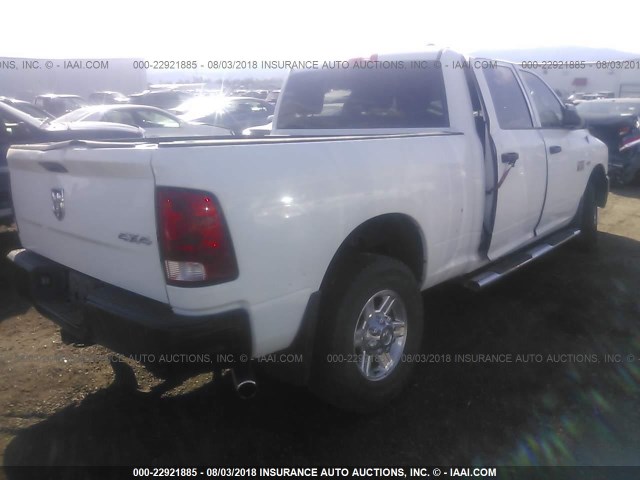 3C6TD5CT6CG168110 - 2012 DODGE RAM 2500 ST WHITE photo 4