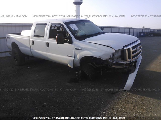 1FTSW31P96EB75914 - 2006 FORD F350 SRW SUPER DUTY WHITE photo 1