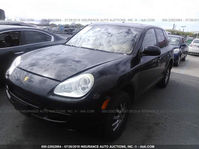 WP1AA29P16LA27310 - 2006 PORSCHE CAYENNE BLACK photo 2