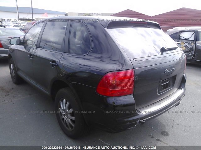 WP1AA29P16LA27310 - 2006 PORSCHE CAYENNE BLACK photo 3