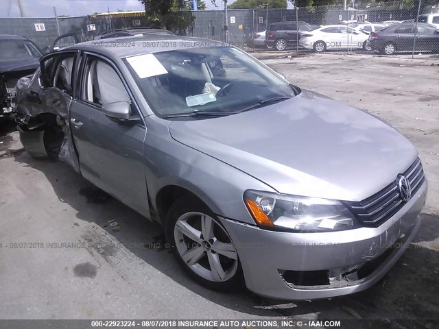 1VWBH7A33CC097262 - 2012 VOLKSWAGEN PASSAT SE SILVER photo 1