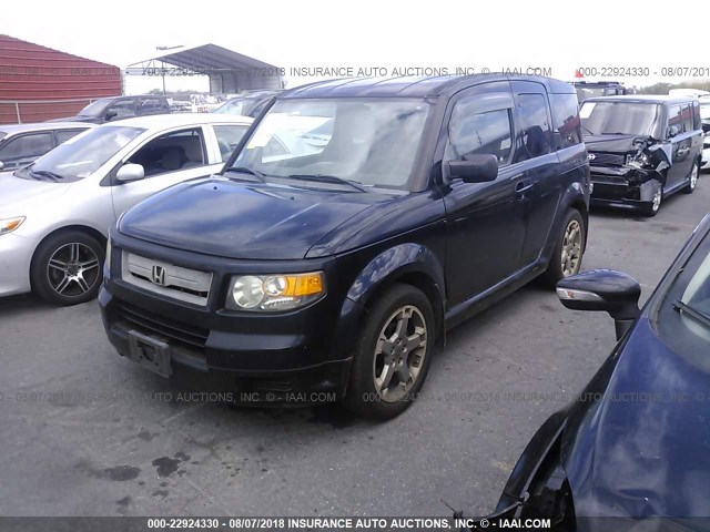 5J6YH18928L006066 - 2008 HONDA ELEMENT SC BLACK photo 2