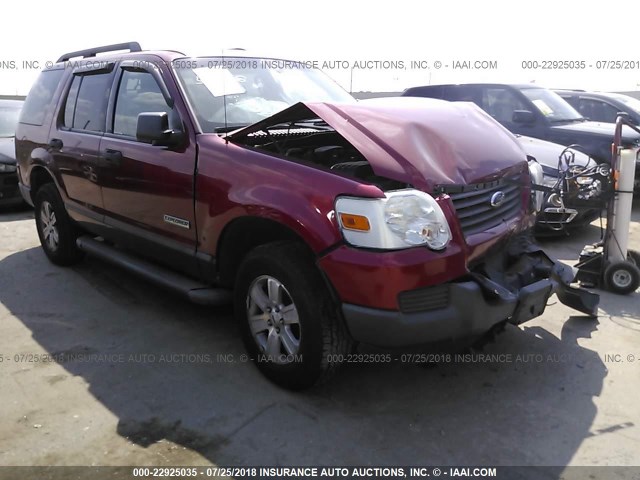 1FMEU62E76ZA14242 - 2006 FORD EXPLORER XLS RED photo 1