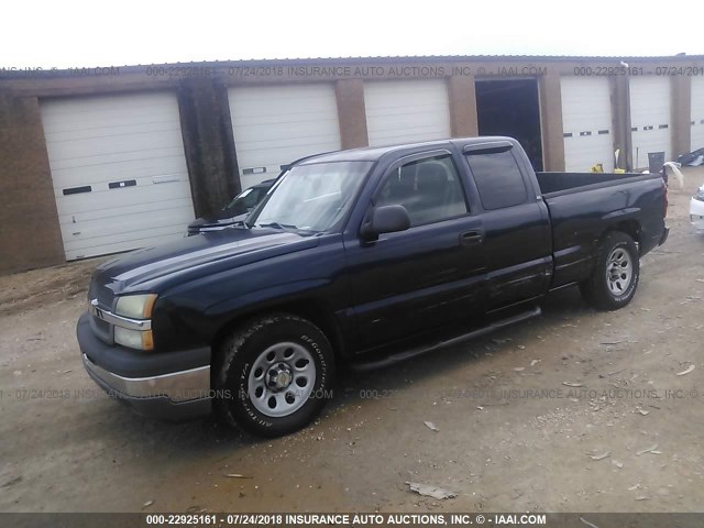 1GCEC19X35Z253187 - 2005 CHEVROLET SILVERADO C1500 BLUE photo 2