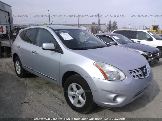 JN8AS5MT5DW031980 - 2013 NISSAN ROGUE S/SV SILVER photo 1