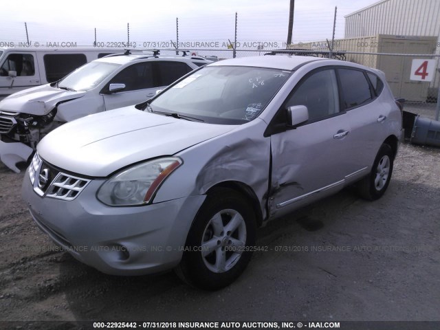 JN8AS5MT5DW031980 - 2013 NISSAN ROGUE S/SV SILVER photo 2