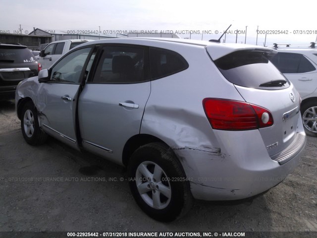 JN8AS5MT5DW031980 - 2013 NISSAN ROGUE S/SV SILVER photo 3