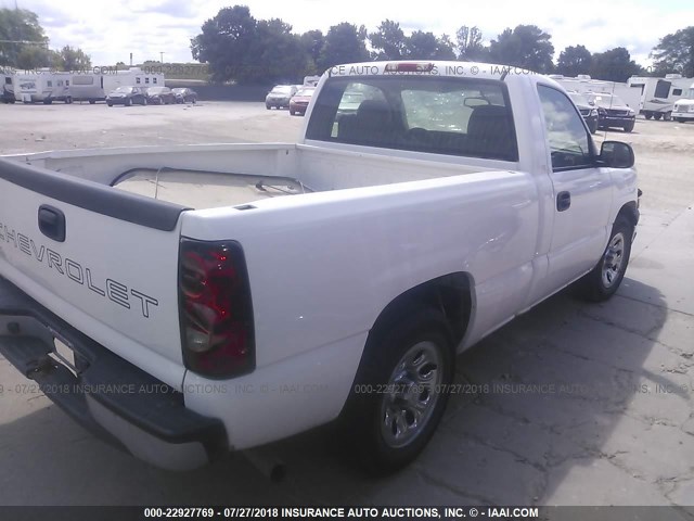 1GCEC14X05Z156911 - 2005 CHEVROLET SILVERADO C1500 WHITE photo 4