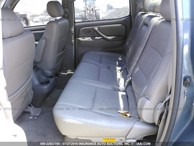 5TBET34176S502049 - 2006 TOYOTA TUNDRA DOUBLE CAB SR5 BLUE photo 8