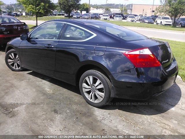 1HGCS12378A018555 - 2008 HONDA Accord LX-S BLACK photo 3