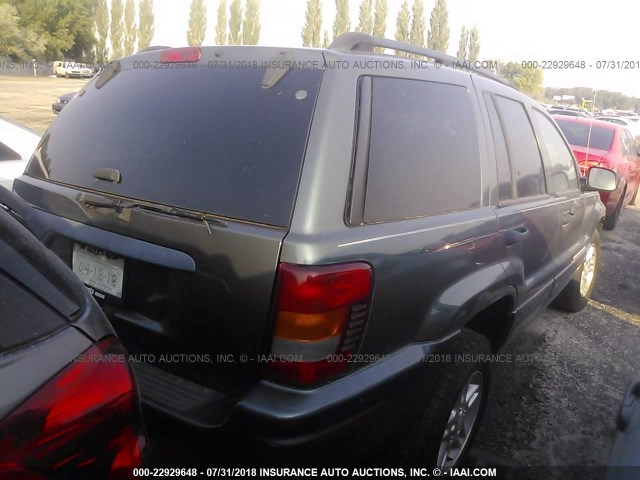 1J4GX48S04C268651 - 2004 JEEP GRAND CHEROKEE LAREDO/COLUMBIA/FREEDOM 绿色 照片 4