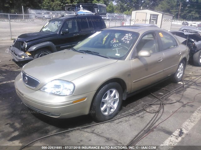 1MEHM55S81A613833 - 2001 MERCURY SABLE LS PREMIUM GOLD photo 2