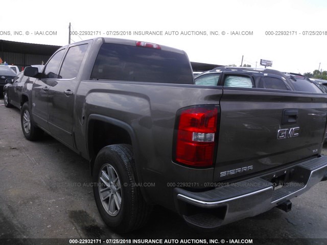 3GTP1UEC1FG508293 - 2015 GMC SIERRA C1500 SLE BROWN photo 3