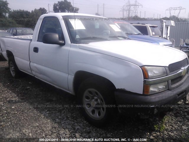 1GCEC14X65Z209224 - 2005 CHEVROLET SILVERADO C1500 WHITE photo 1