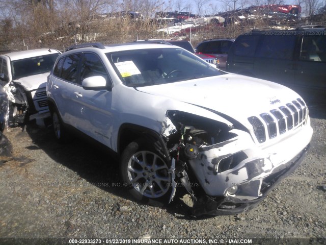 1C4PJLCB4HW663008 - 2017 JEEP CHEROKEE LATITUDE WHITE photo 1