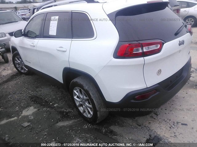 1C4PJLCB4HW663008 - 2017 JEEP CHEROKEE LATITUDE WHITE photo 3