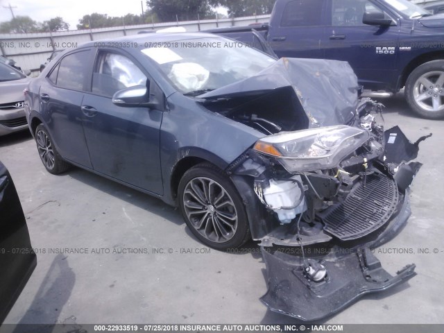 5YFBURHE6EP127141 - 2014 TOYOTA COROLLA L/LE/LE PLS/PRM/S/S PLS GRAY photo 1