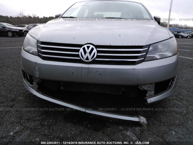 1VWAP7A34DC084181 - 2013 VOLKSWAGEN PASSAT S TAN photo 6