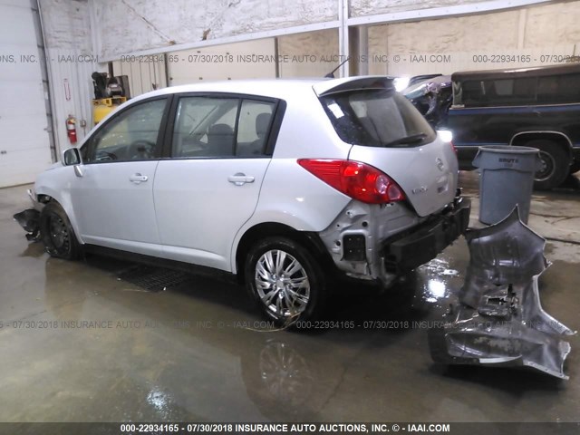 3N1BC13E49L426158 - 2009 NISSAN VERSA S/SL SILVER photo 3