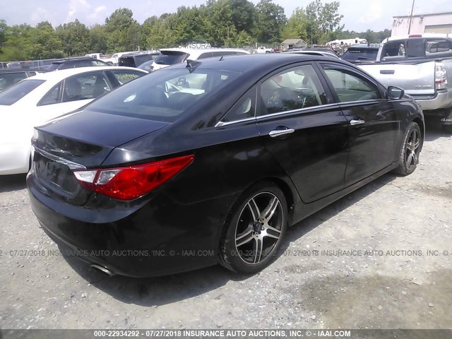 5NPEC4ACXCH438058 - 2012 HYUNDAI SONATA SE/LIMITED BLACK photo 4