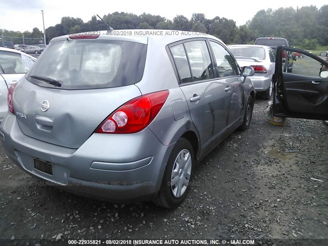 3N1BC1CP7BL488614 - 2011 NISSAN VERSA S/SL SILVER photo 4