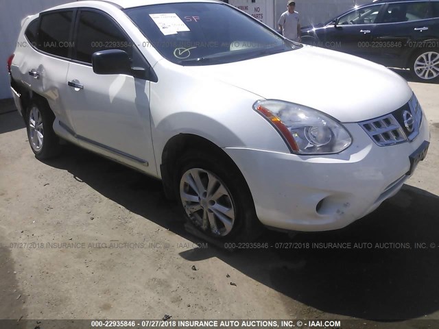 JN8AS5MV5DW133426 - 2013 NISSAN ROGUE S/SV WHITE photo 1