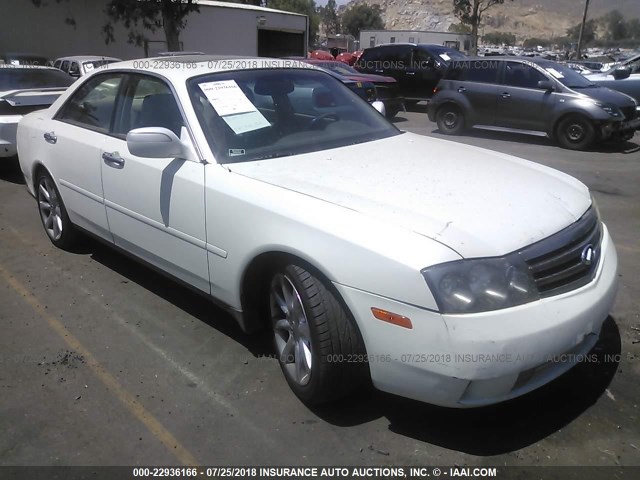 JNKAY41E43M005146 - 2003 INFINITI M45 WHITE photo 1