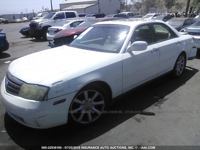 JNKAY41E43M005146 - 2003 INFINITI M45 WHITE photo 2