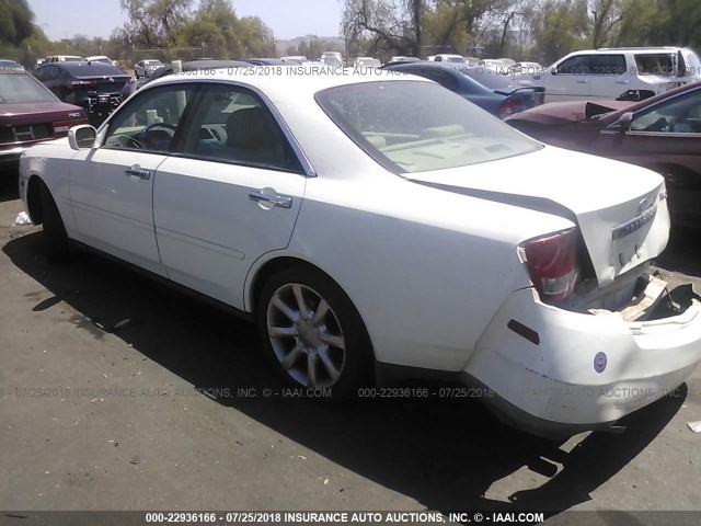 JNKAY41E43M005146 - 2003 INFINITI M45 WHITE photo 3