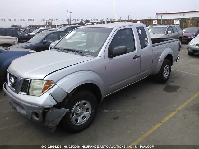 1N6BD06T26C428283 - 2006 NISSAN FRONTIER KING CAB XE SILVER photo 2