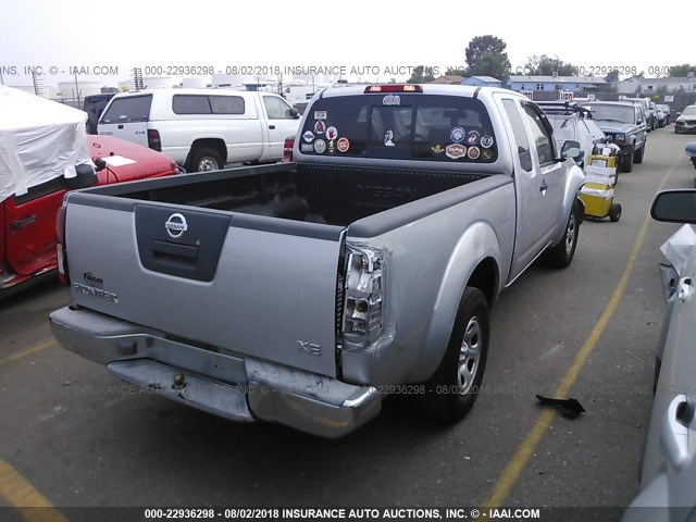 1N6BD06T26C428283 - 2006 NISSAN FRONTIER KING CAB XE SILVER photo 4