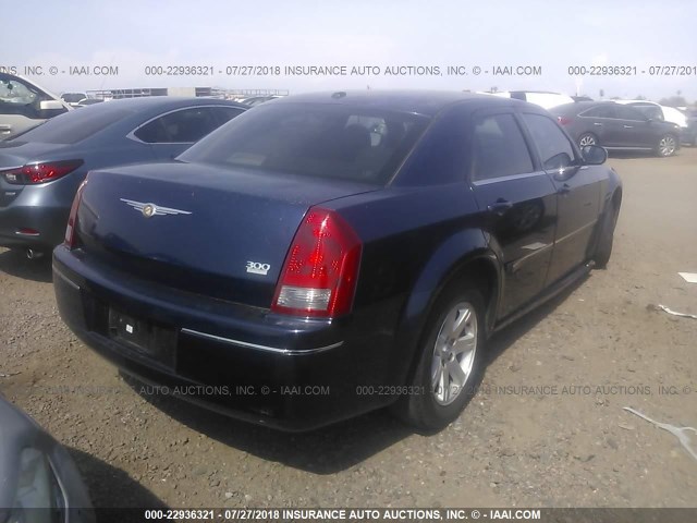 2C3KA53G06H493375 - 2006 CHRYSLER 300 TOURING BLUE photo 4