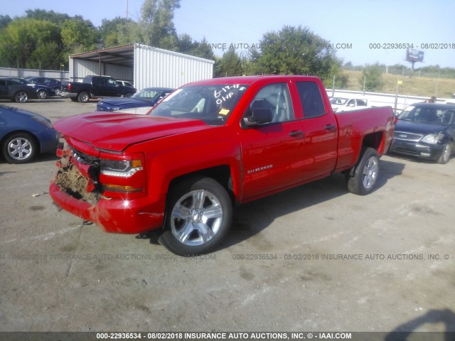 1GCRCPEC3HZ281650 - 2017 CHEVROLET SILVERADO C1500 CUSTOM RED photo 2