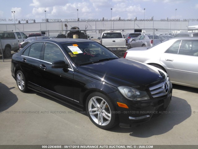 WDDGF4HB2DR242287 - 2013 MERCEDES-BENZ C 250 BLACK photo 1