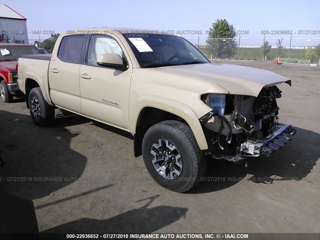 3TMCZ5ANXHM080099 - 2017 TOYOTA TACOMA DBL CAB/SR/TRDSPT/OR/PRO TAN photo 1