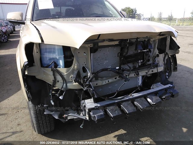 3TMCZ5ANXHM080099 - 2017 TOYOTA TACOMA DBL CAB/SR/TRDSPT/OR/PRO TAN photo 6