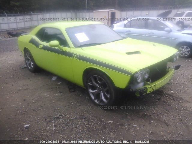 2C3CDZAT6FH728302 - 2015 DODGE CHALLENGER SXT GREEN photo 1