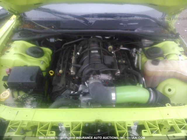 2C3CDZAT6FH728302 - 2015 DODGE CHALLENGER SXT GREEN photo 10