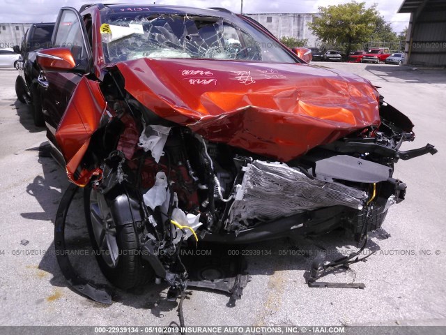 5XYZU3LB8HG498688 - 2017 HYUNDAI SANTA FE SPORT  ORANGE photo 6