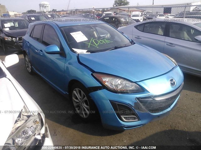 JM1BL1H62A1327543 - 2010 MAZDA 3 S BLUE photo 1