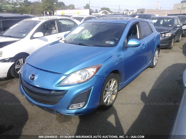 JM1BL1H62A1327543 - 2010 MAZDA 3 S BLUE photo 2