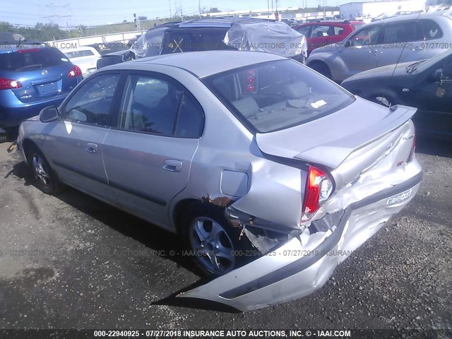 KMHDN45D73U668697 - 2003 HYUNDAI ELANTRA GLS/GT SILVER photo 3