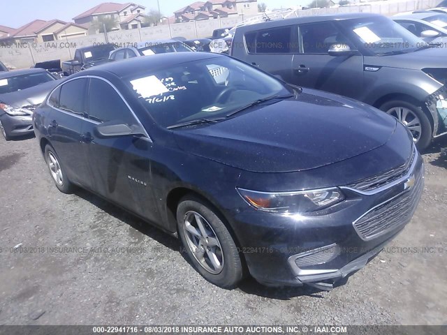 1G1ZB5ST3HF133598 - 2017 CHEVROLET MALIBU LS BLACK photo 1