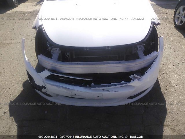 1C3CDFBB3FD320289 - 2015 DODGE DART SXT WHITE photo 6