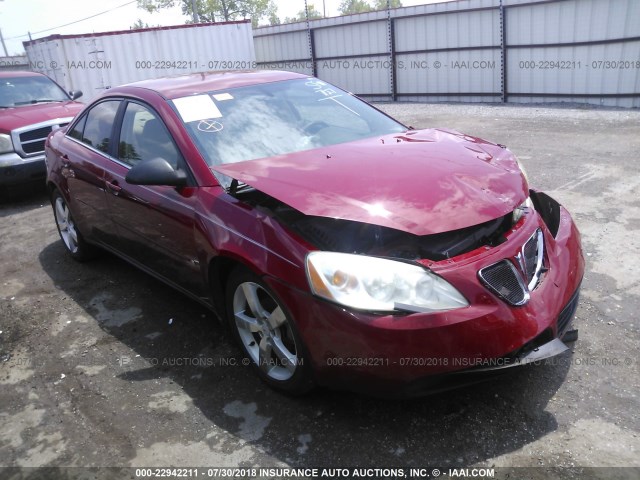 1G2ZF55B064193401 - 2006 PONTIAC G6 SE RED photo 1