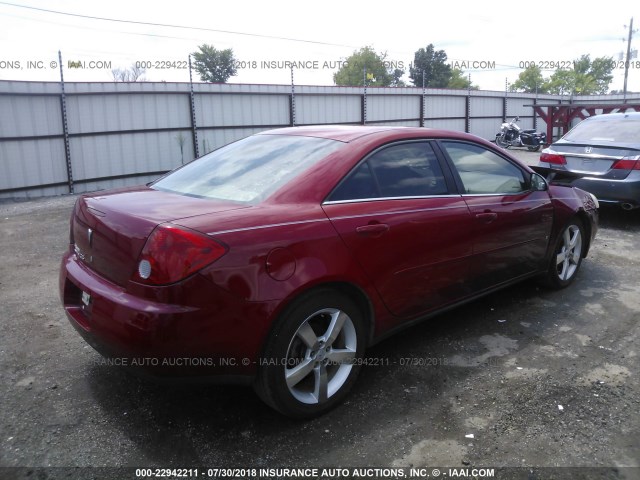 1G2ZF55B064193401 - 2006 PONTIAC G6 SE RED photo 4