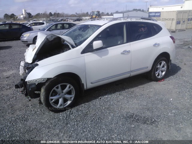 JN8AS5MT1BW171019 - 2011 NISSAN ROGUE S/SV/KROM WHITE photo 2