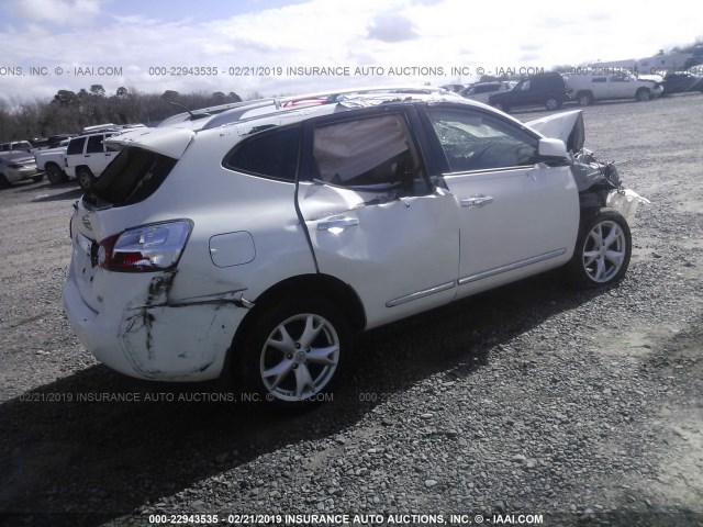 JN8AS5MT1BW171019 - 2011 NISSAN ROGUE S/SV/KROM WHITE photo 4